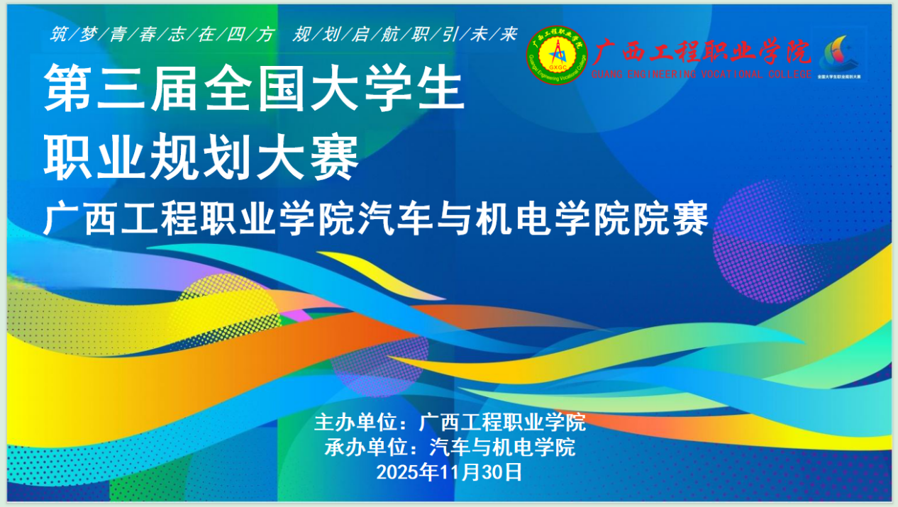 汽車與機電學(xué)院第三屆大學(xué)生職業(yè)規(guī)劃